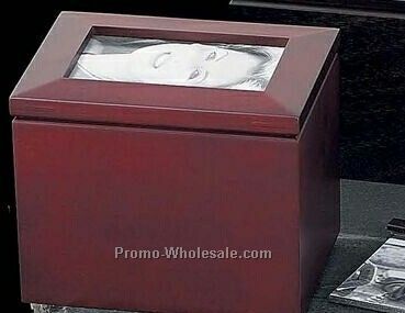 Rosewood Photo Album Box With 6 Photo Book (144 4"x6" Photos)