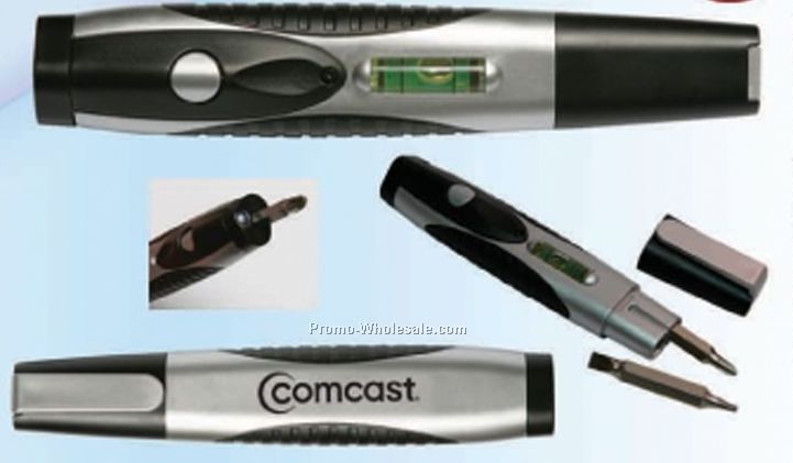 Screwdriver, Level & Light Tool Set