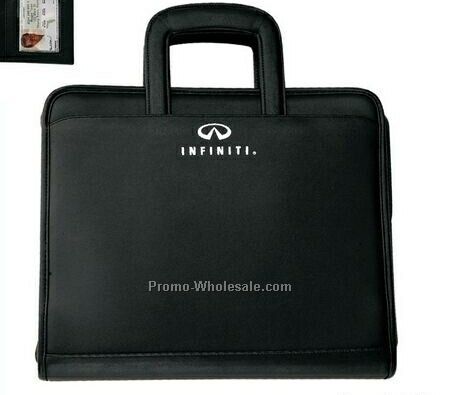 Simulated Leather Affinity Mobile Office Ring Binder Folio - 2" Ring