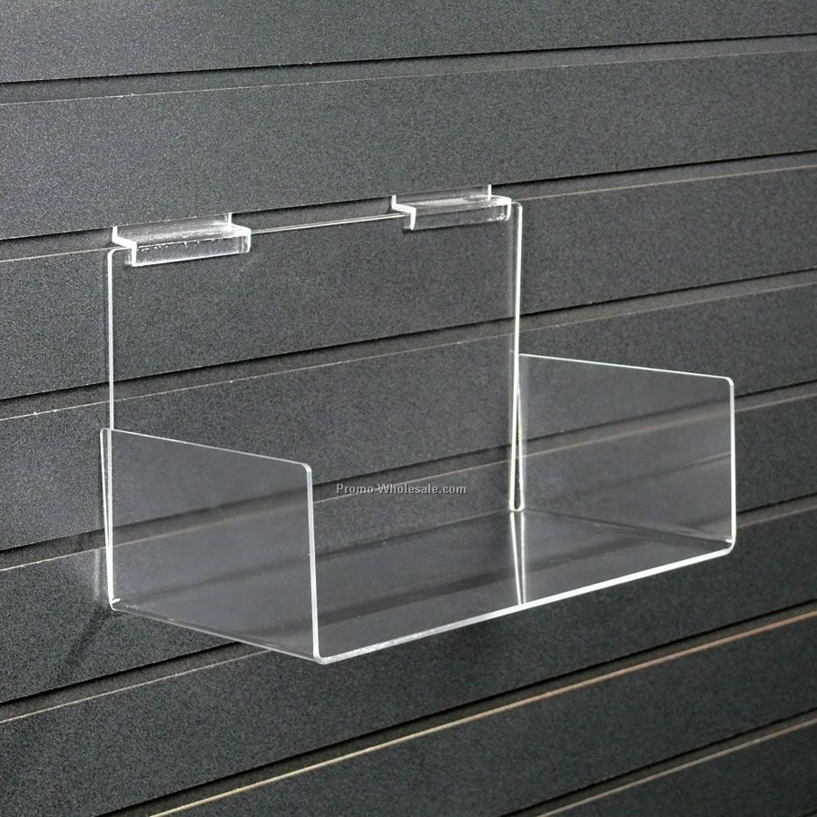 Slatwall Accessories - Acrylic Shelf With Sides