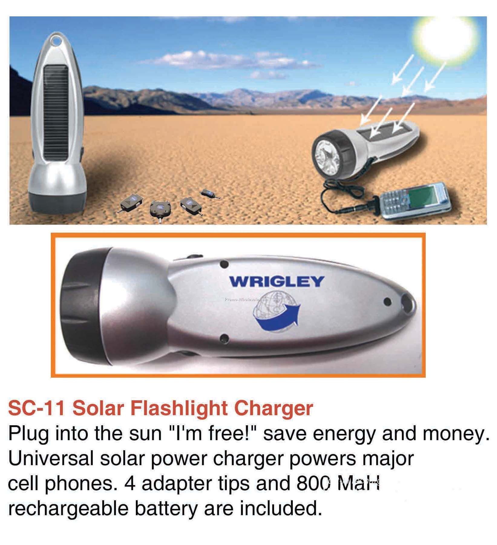 Solar Charger Flashlight