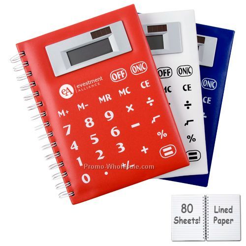 Spiral Notebook With Calculator