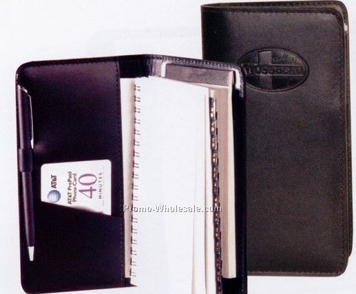 Stitched Weekly Planner/ Address Book & Pad (Top Grain)
