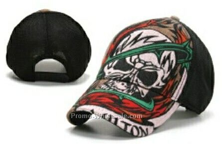Stock Skull With Cap With Adjustable Snap Closure