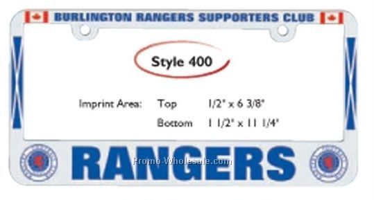 Style 400 License Plate Frame