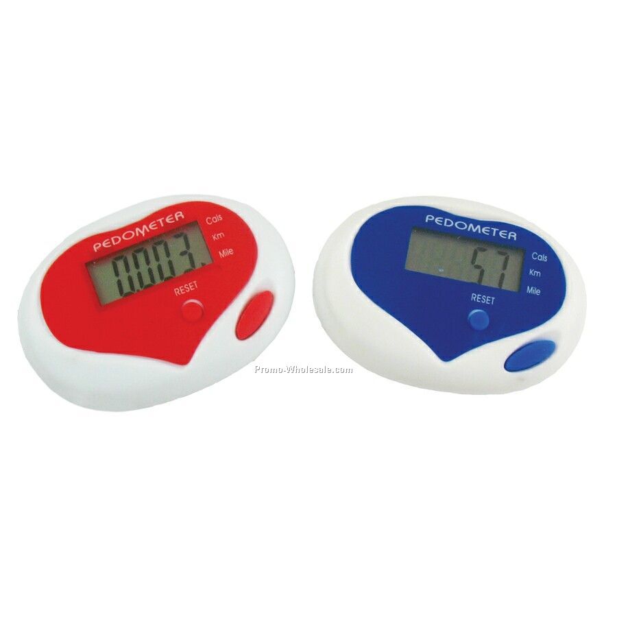 Sweat Heart Pedometer W/Belt Clip