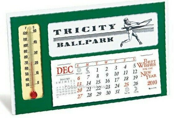 The Window Desk Calendar W/ Thermometer