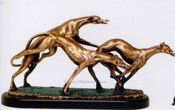 Three Greyhounds Trophy-copper Finish