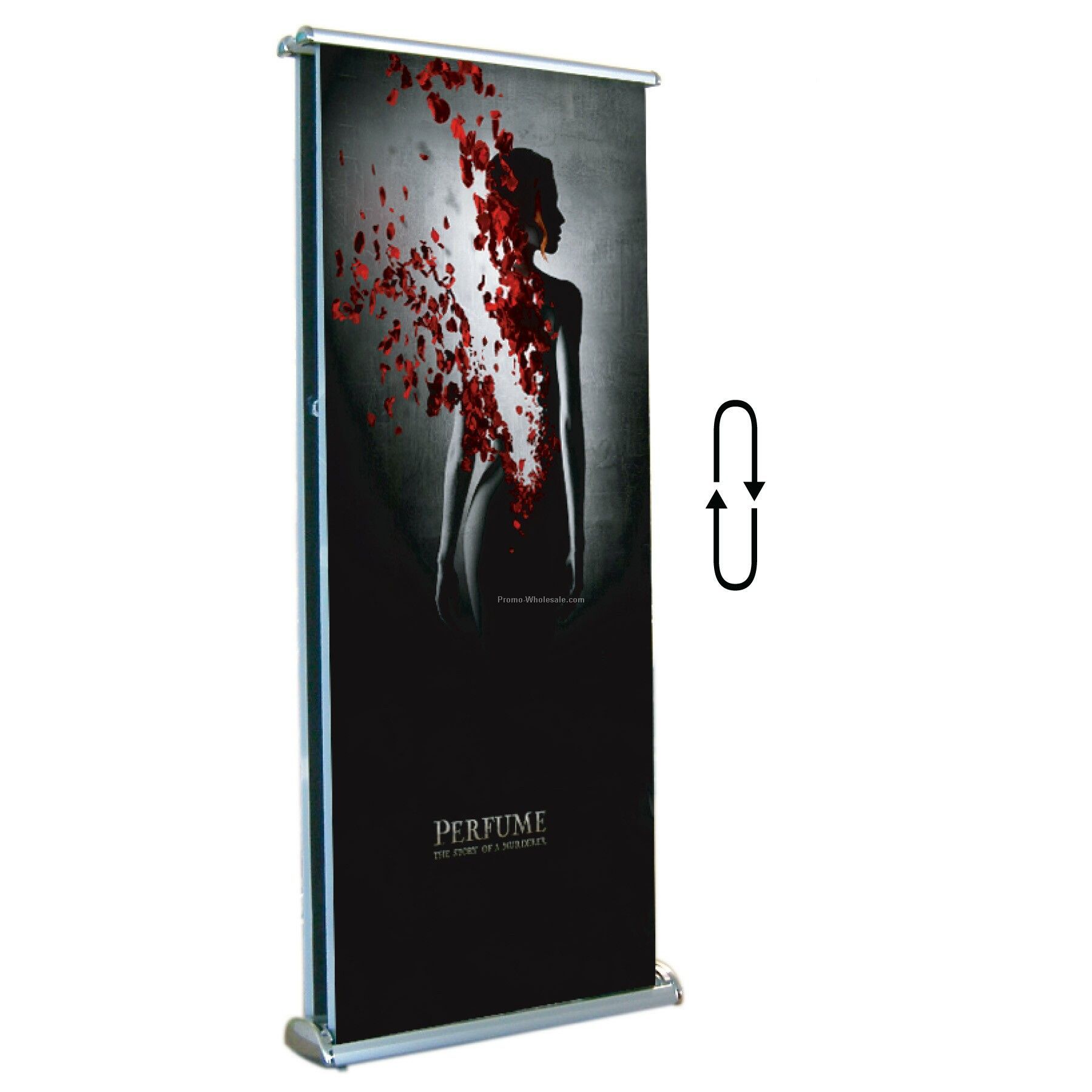 Trade Show Rotating Banner 7' Tall Double Sided