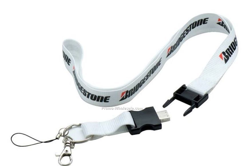 USB Flash Memory Lanyard