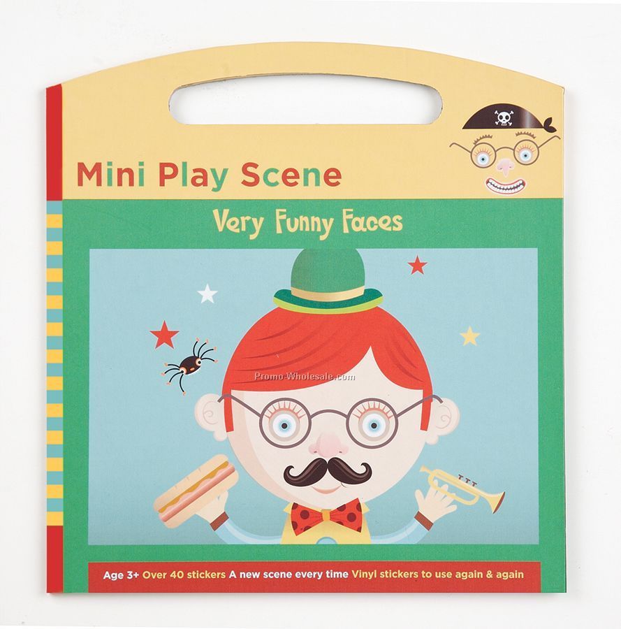 Very Funny Faces Mini Play Scene Sticker Set