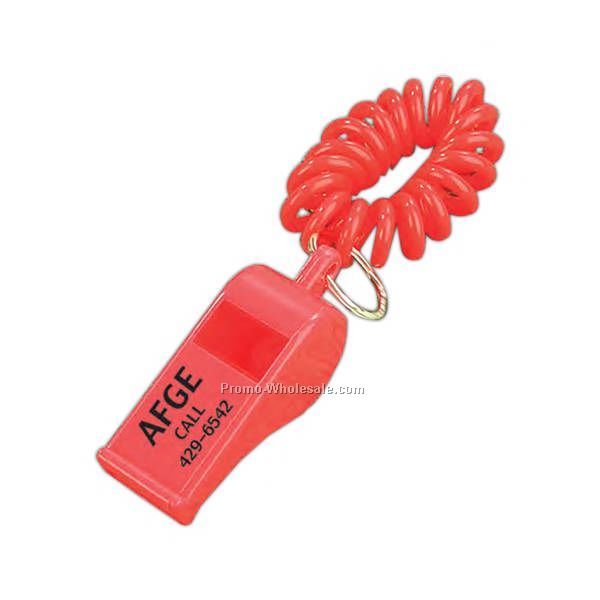 Whistle Coil Key Chain