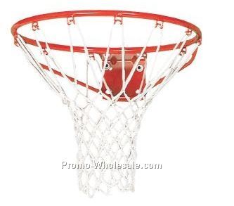 White Nylon Basketball Hoop Net