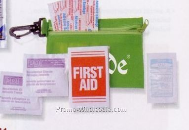 Zipper Tote With Clip Express First Aid Kit