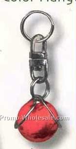 #184 Mars Marble Zipper Pull In Slip In Silver Plated