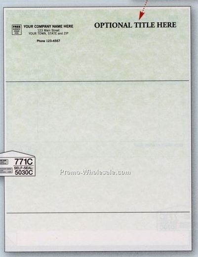 1 Part Parchment Multipurpose Form (Myob Compatible)