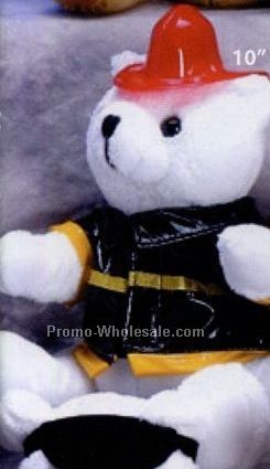 10" Fireman Bear Uniform