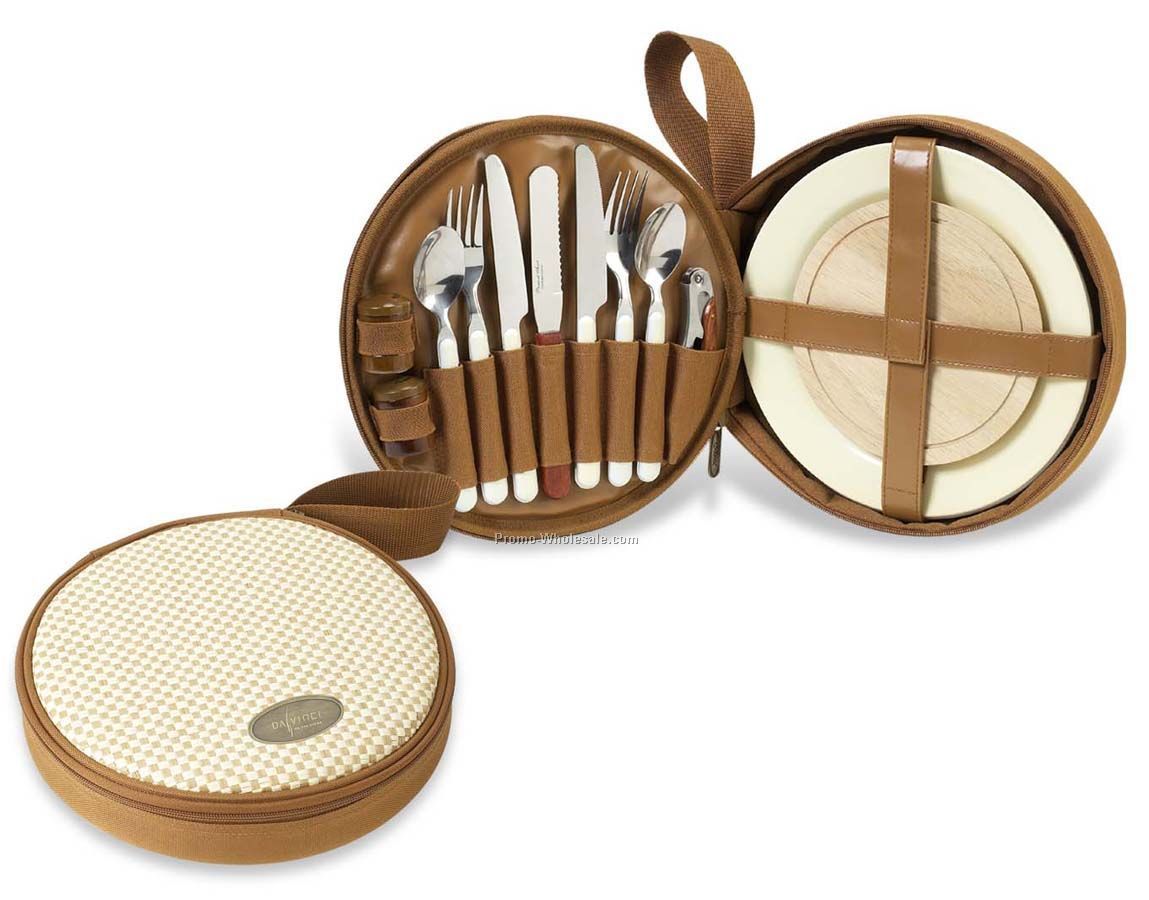 10-1/4"x2" Bahamas Travel Picnic Set For Two