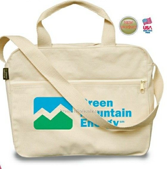 100% Organic Canvas Attache Bag