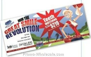 100 Lb. Gloss Text Coupon - Full Color Printing On 1 Side (3-1/2"x8-1/2")