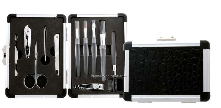 11 Piece Manicure/Pedicure/Make Up Brush Set