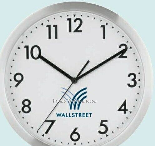 12" Slim Metal Wall Clock