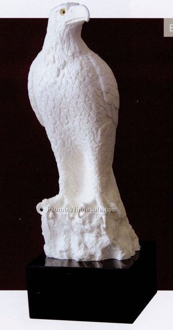 12" The Rock Cast Porcelain Eagle