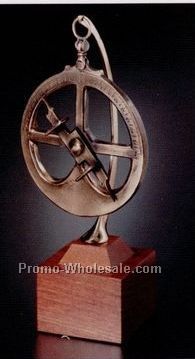 13-1/2"x6-1/8" Bronze Astrolabe Sextant