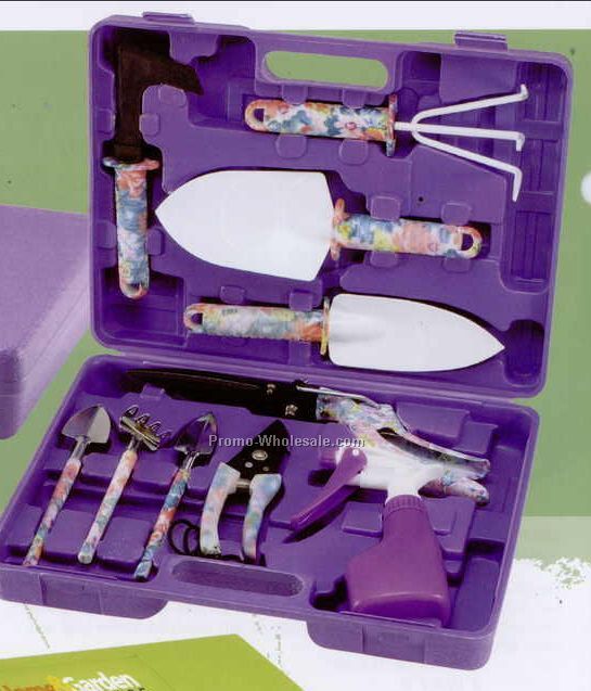 14-1/2"x11"x3" Gardening Set For Her (Screened)