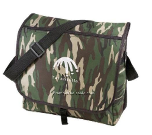 14"x12"x4-1/2" Camo Messenger Bag