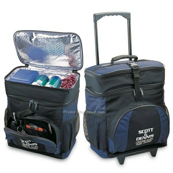 15"x16"x10" Deluxe Cooler Bag On Wheels (Not Imprinted)