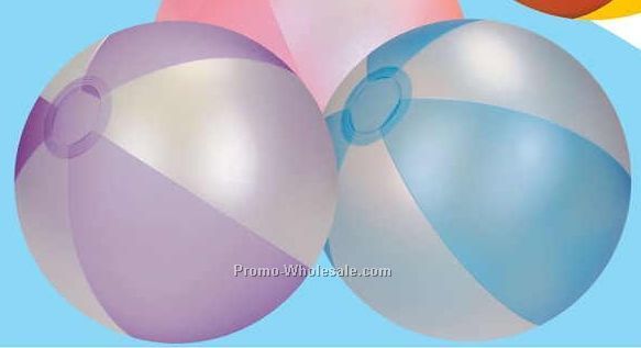 16" Inflatable Two Opaque Color Beach Ball