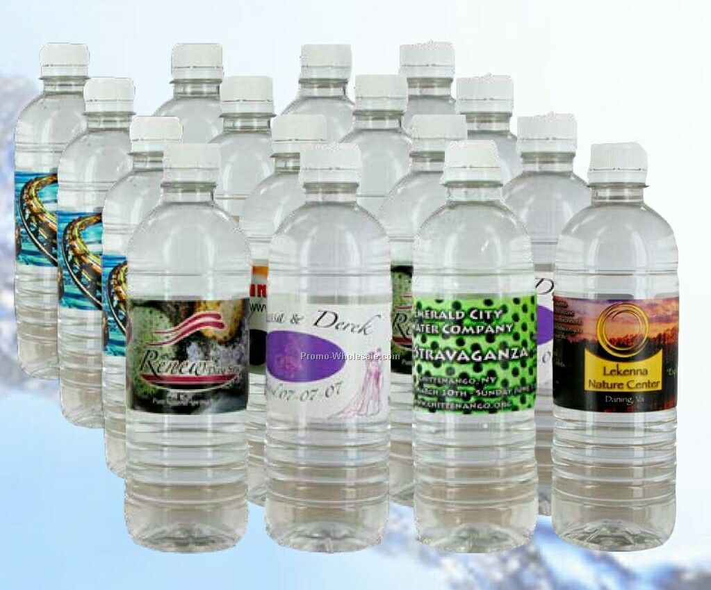16 Oz. Flat Top Bottled Spring Water