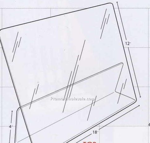 18"x4"x12" Slanted Recipe Stand