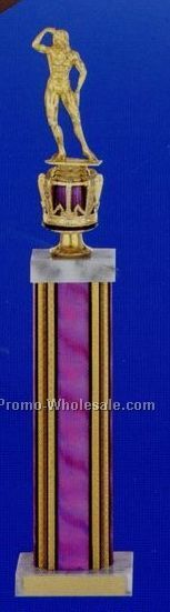 19-1/2" Trophy W/ Interchangeable Figure