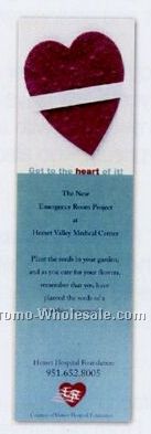 2-1/4"x7-3/4" Die Cut Lil' Bloomer Bookmarks W/ Heart