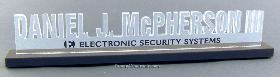 2.5" X 14" Custom Acrylic Desk Nameplate