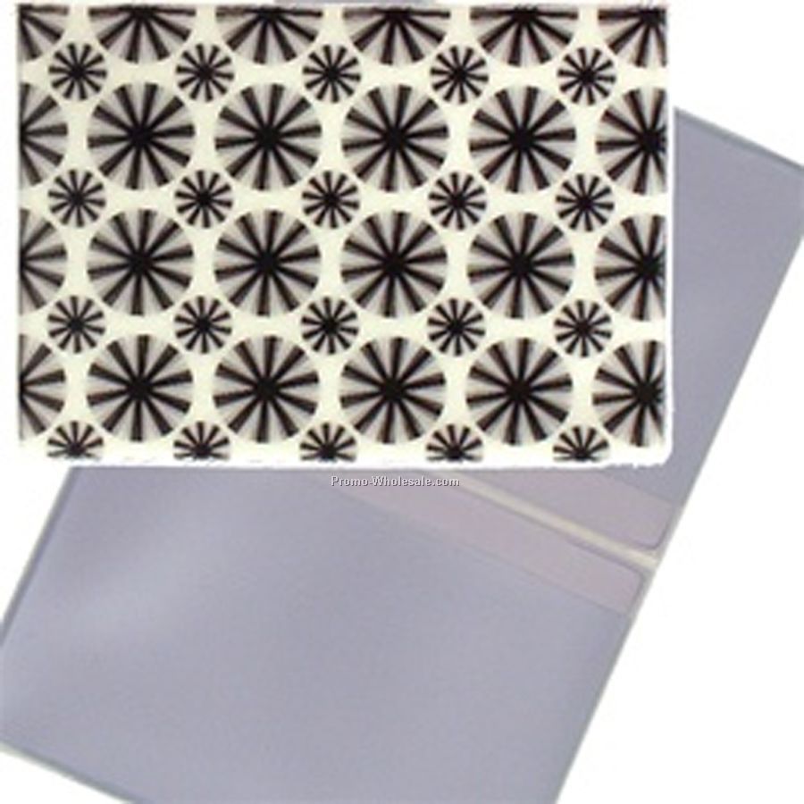 2-5/8"x4" 3d Lenticular Business Card Holder - Stock / Stars - White