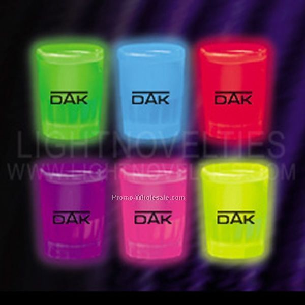 2 Oz. Glow Shot Glass - Blue