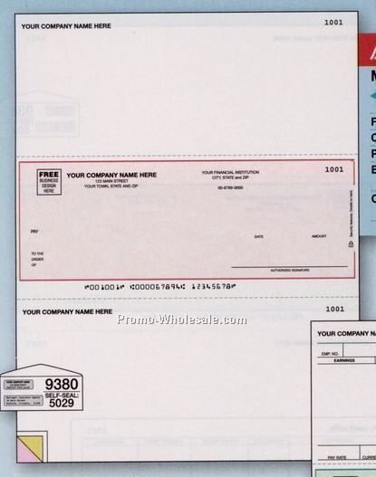 2 Part Laser Multipurpose Check (Peachtree/Classic Accounting)