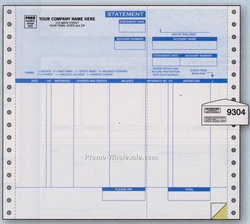 2 Part Parchment Statement (Microsoft Business Classic Accounting)