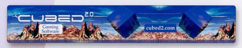 2"x12-1/4" Lenticular Ruler (4 Color Process - Front & Back)