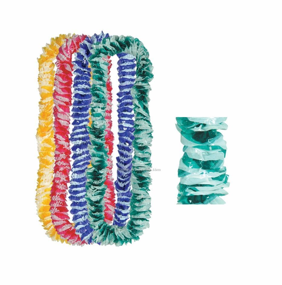 2"x36" Floral Color Aloha Poly Leis