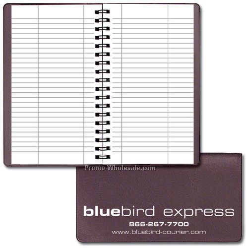 3-1/2"x6-1/2" Tally Book W/ Continental Vinyl Cover