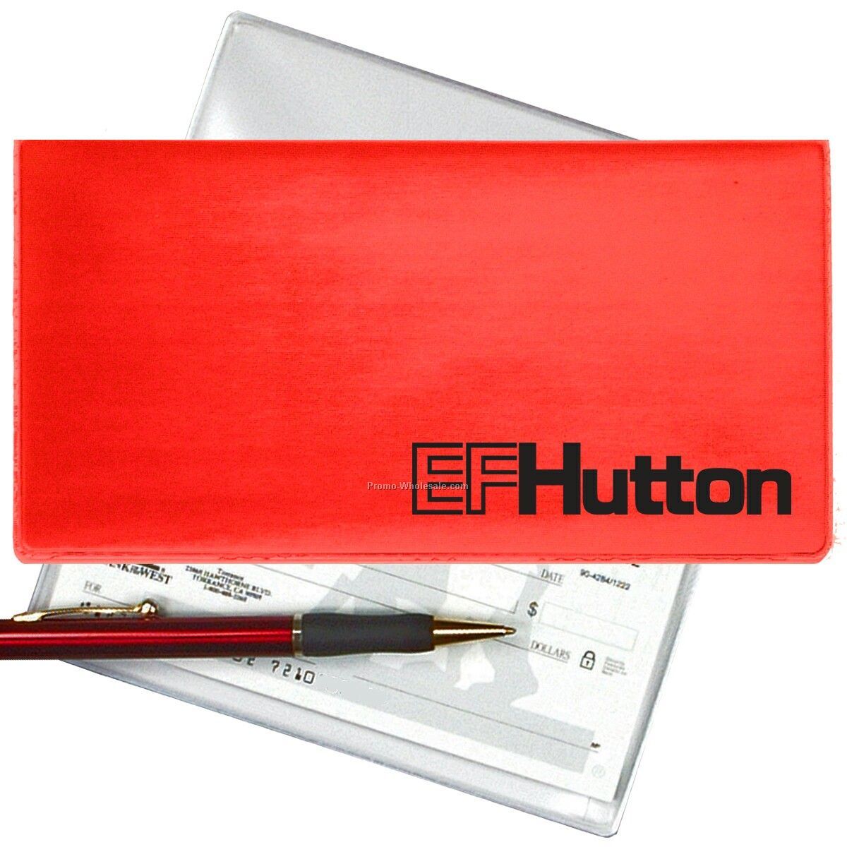 3-3/8"x6-3/8" 3d Lenticular Checkbook Cover - Stock / Red White