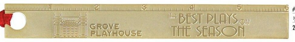 3/4"x6" 24k Gold Plated Ruler & Bookmark