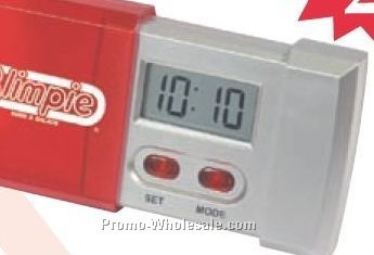 3"x2-1/4"x3/4" Sliding Pocket Travel Alarm Clock