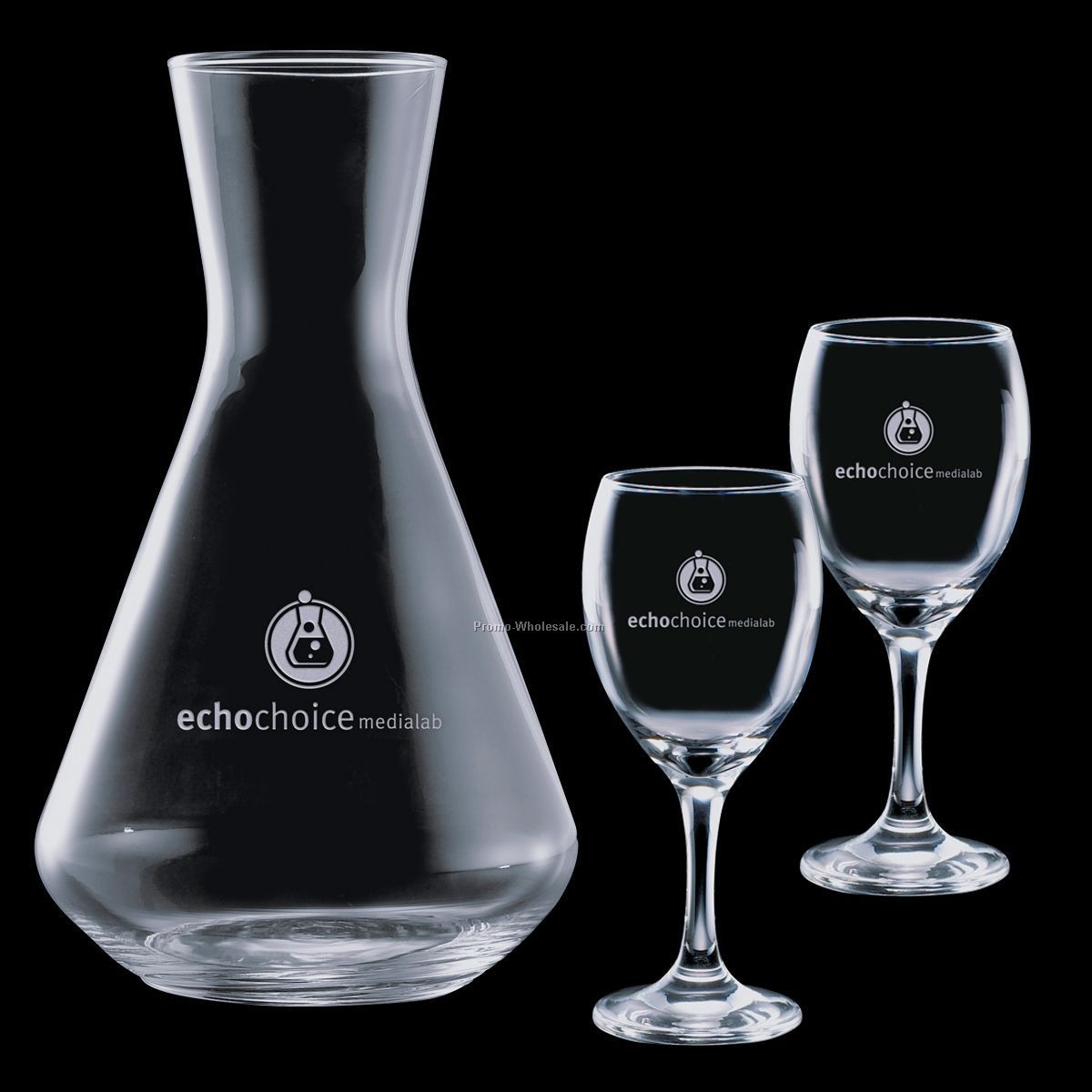 33 Oz. Verdun Wine Carafe And 2 Wine Glasses