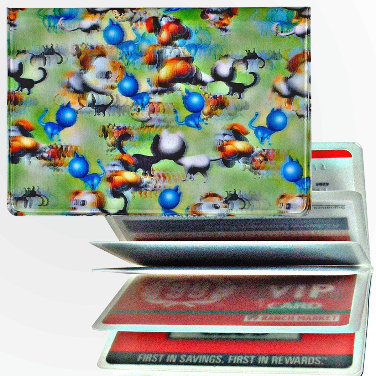 3d Lenticular Id / Credit Card Holder - Stock / Pets