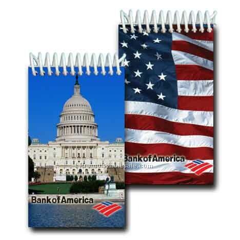 3d Lenticular Mini Notebook; Stock; Capitol Hill; Imprinted